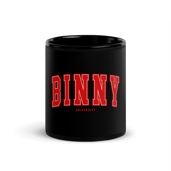 Black BINNY University Glossy Mug