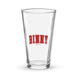 Shaker BINNY University Pint Glass