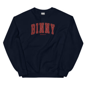 Unisex BINNY University Embroidered Sweatshirt